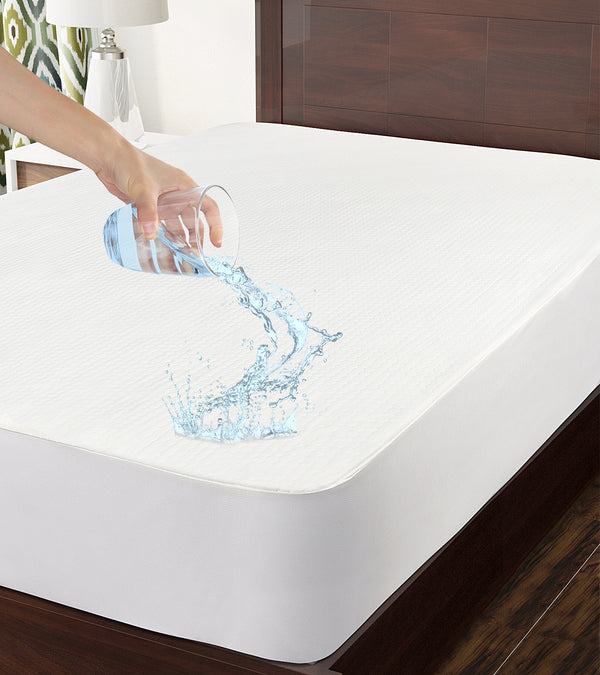 BottlesTalk PCM Waterproof Mattress Protector, Phase Change Material Cooling & Breathable, Cooling Fitted Mattress Pad Cover with Deep Pocket Fits 15"