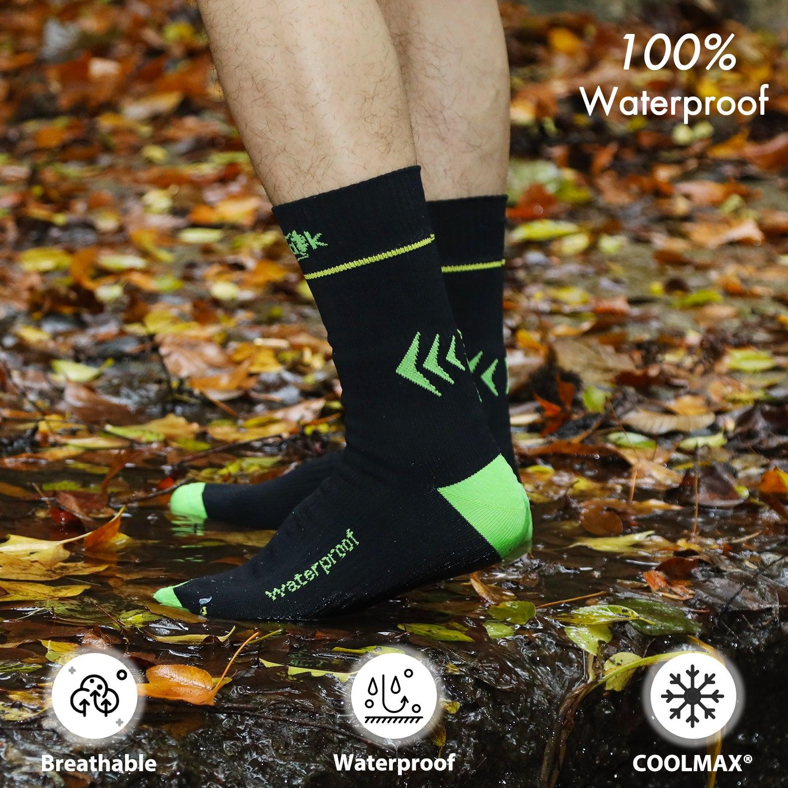 BottlesTalk Waterproof Socks For Men/Women – Unisex Breathable Outdoor  Waterproof Hiking, Wading, Camping, Winter Skiing, Running Sock